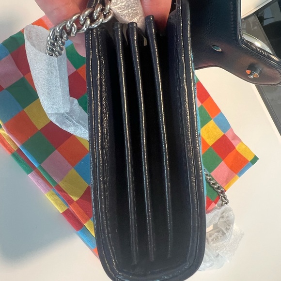 𝐍𝐄𝐖 Gucci Mini GG Canvas Marmont Matelassé Chain Bag - Picture 4 of 5